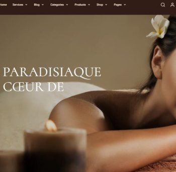 Site modèle de massage et bien-être